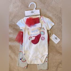 4pc Emporio Baby rainbow matching set